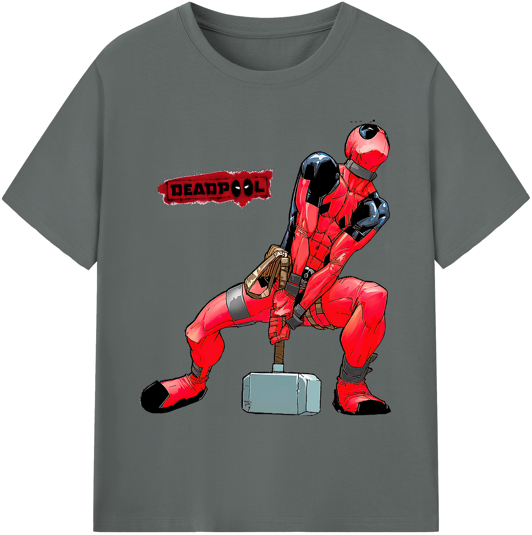 （画像用） Deadpool デッドプール 綿100％ メンズ半袖Tシャツ｜肌触りやわらか＆通気性